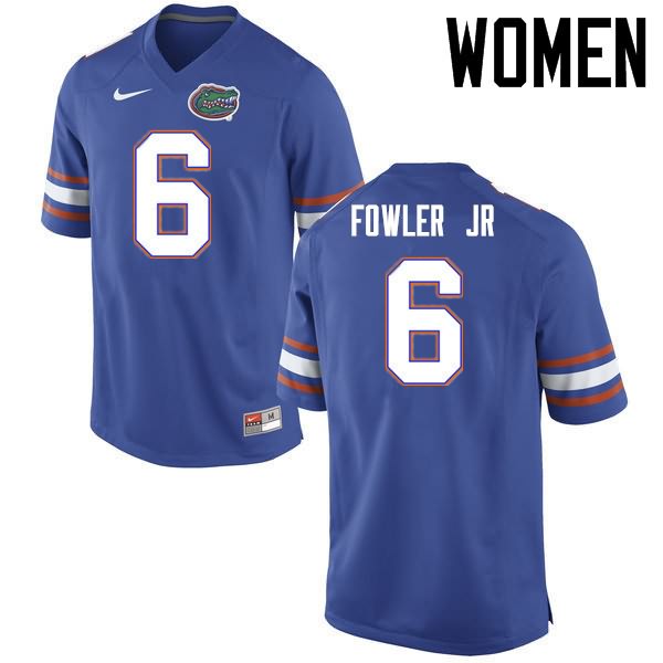 Women's NCAA Florida Gators Dante Fowler Jr. #6 Stitched Authentic Nike Blue College Football Jersey NEU5365KB